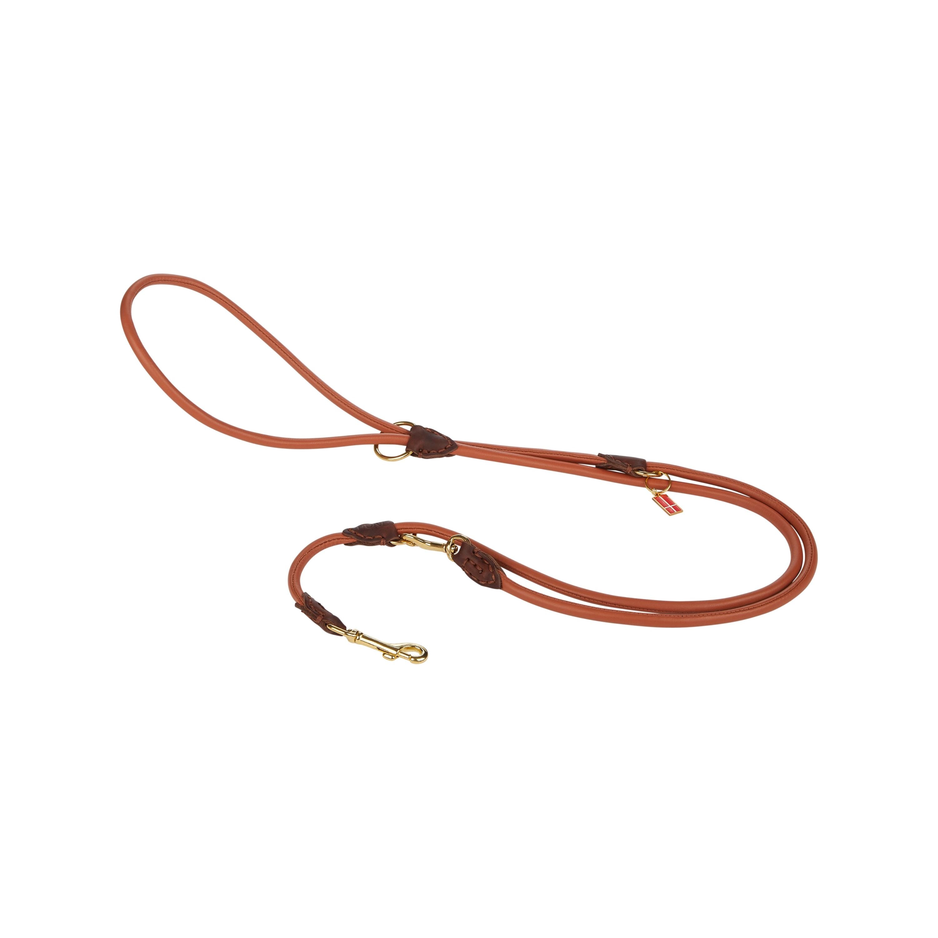 Esbjerg- 6 Way Leash Cognac (Limited Edition Color)