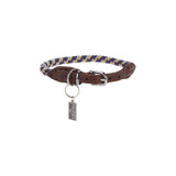 Viborg- Navy And Cream Rope With Leather